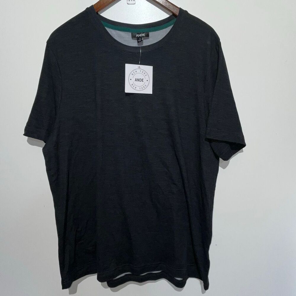 Ande New York Men's‎ Gray Heather Crew Neck Short Sleeve T-Shirt Medium NWT